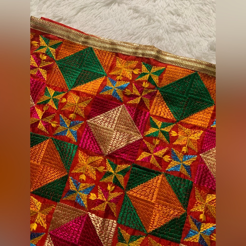 Traditional Punjabi Duppata - phulkari